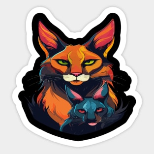 Caracal Fathers Day Sticker